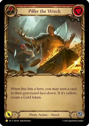 Pilfer the Wreck (Red) (Treasure) [SEA138] (High Seas)  Cold Foil