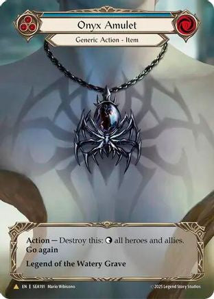 Onyx Amulet (Treasure) [SEA191] (High Seas)  Cold Foil