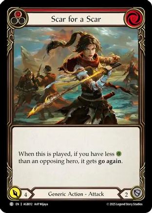 Scar for a Scar (Red) [AGB012] (Armory Deck: Gravy Bones)