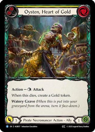 Oysten, Heart of Gold (CC Tag) [AGB017] (Armory Deck: Gravy Bones)