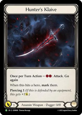 Hunter's Klaive [GEM068] (GEM Pack 2)