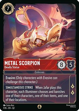 Metal Scorpion - Deadly Statue (1/35) [Illumineer's Quest: Palace Heist]
