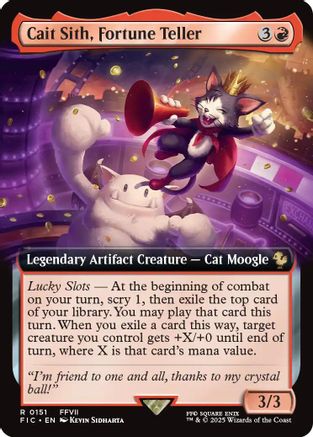 Cait Sith, Fortune Teller (Extended Art) [FINAL FANTASY Commander]
