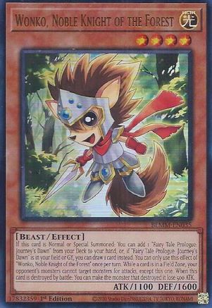 Wonko, Noble Knight of the Forest (BLMM-EN035) - Battles of Legend: Monster Mayhem 1st Edition