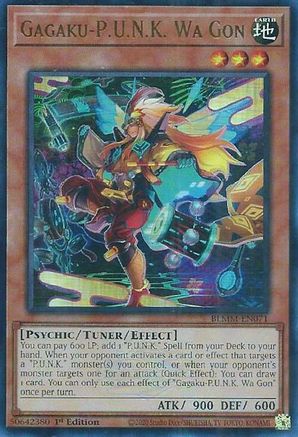 Gagaku-P.U.N.K. Wa Gon (BLMM-EN071) - Battles of Legend: Monster Mayhem 1st Edition