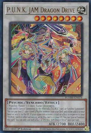 P.U.N.K. JAM Dragon Drive (BLMM-EN078) - Battles of Legend: Monster Mayhem 1st Edition