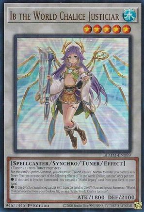 Ib the World Chalice Justiciar (BLMM-EN089) - Battles of Legend: Monster Mayhem 1st Edition