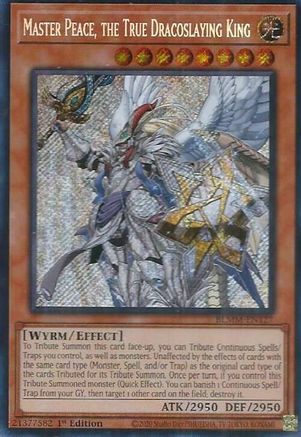 Master Peace, the True Dracoslaying King (BLMM-EN127) - Battles of Legend: Monster Mayhem 1st Edition