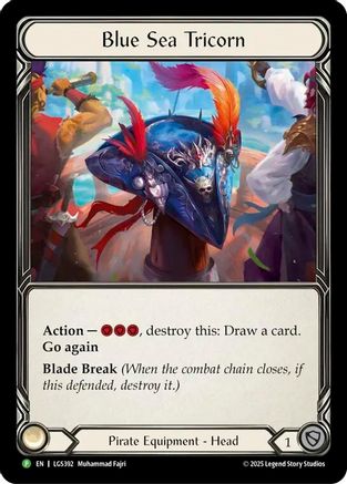 Blue Sea Tricorn [LGS397] (Promo)  Cold Foil