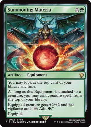 Summoning Materia (Surge Foil) [FINAL FANTASY Commander]