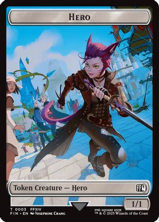 Hero (0003) // Treasure Double-Sided Token [FINAL FANTASY Tokens]