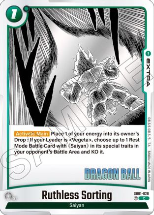 Ruthless Sorting (SB01-028) - Manga Booster 01 Holofoil