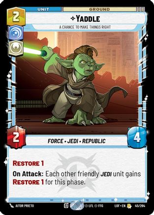 Yaddle - A Chance To Make Things Right (45/264) (45/264) [Legends of the Force]