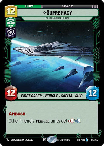 Supremacy - Of Unimaginable Size (89/264) (89/264) [Legends of the Force]