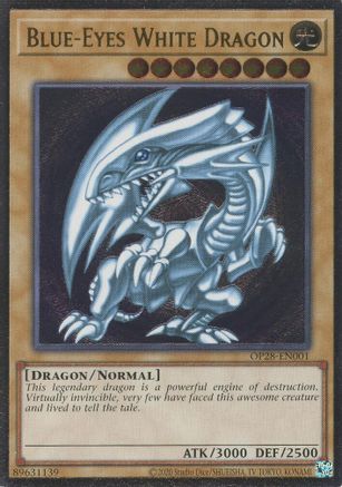 Blue-Eyes White Dragon (OP28-EN001) - OTS Tournament Pack 28 Unlimited