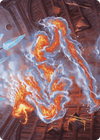Scalding Viper // Scalding Viper (AWOE-041) - Wilds of Eldraine Art Series (Borderless) Foil