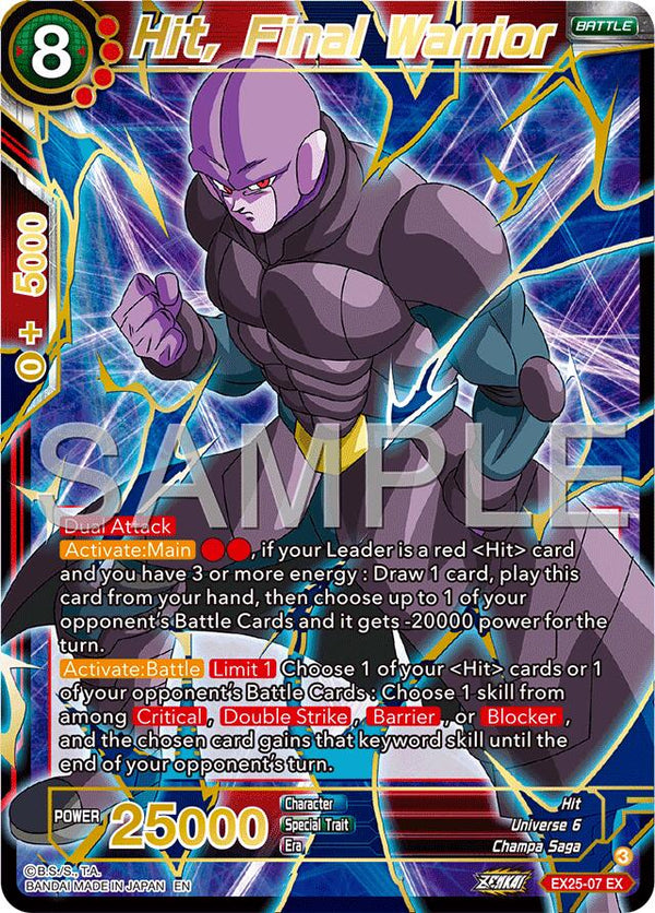 Hit, Final Warrior (EX25-07) [Premium Anniversary Box 2025]
