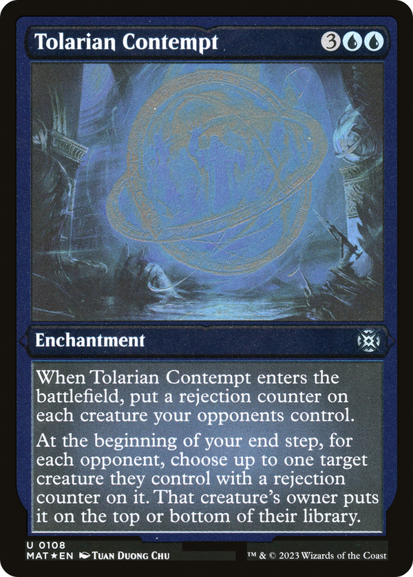 Tolarian Contempt (Foil Etched) [March of the Machine: The Aftermath]