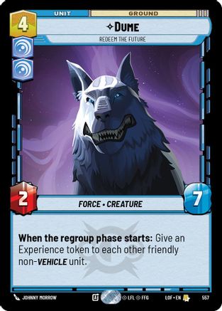 Dume - Redeem the Future (557) (Foil) (557) [Legends of the Force]