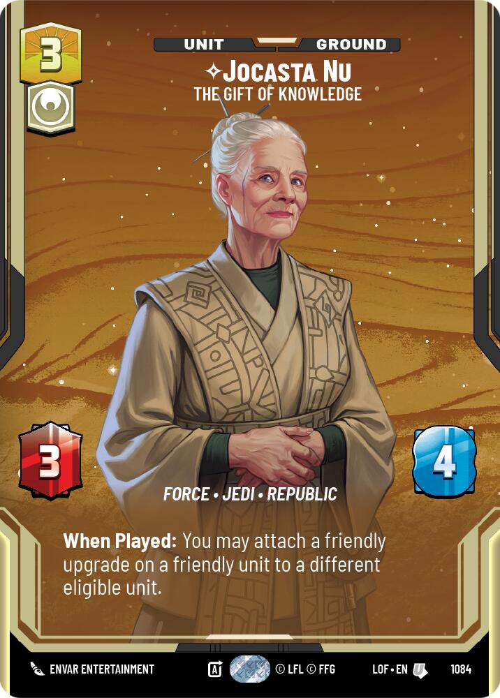 Jocasta Nu - The Gift of Knowledge (1084) (Prestige Foil) (1084) [Legends of the Force]