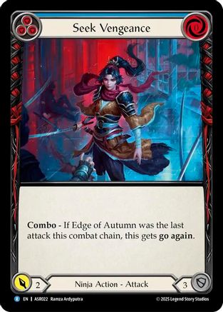 Seek Vengeance (Blue) [ASR022] (Armory Deck: Ira)