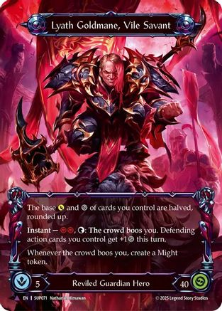 Lyath Goldmane, Vile Savant (Marvel) [SUP071] (Super Slam)  Cold Foil