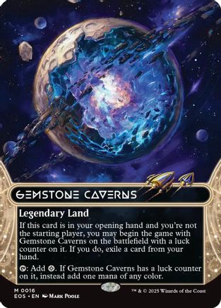 Gemstone Caverns (0016) (Borderless) [Edge of Eternities: Stellar Sights] (Instore)