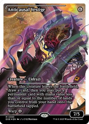 Anticausal Vestige (Showcase) (Fracture Foil) [Edge of Eternities]