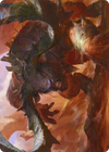 Moraug, Fury of Akoum // Moraug, Fury of Akoum (AZNR-066) - Zendikar Rising Art Series (Borderless) Foil