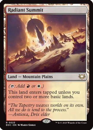 Radiant Summit [Edge of Eternities Commander]