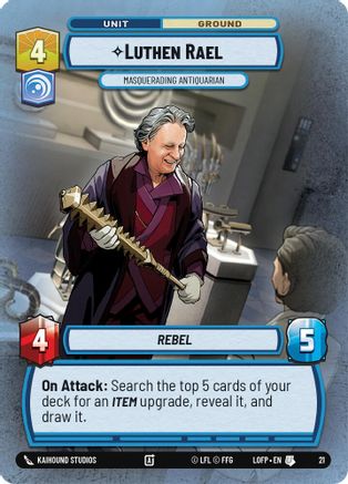 Luthen Rael - Masquerading Antiquarian (Foil) (21) - Legends of the Force  Weekly Play Promos Foil