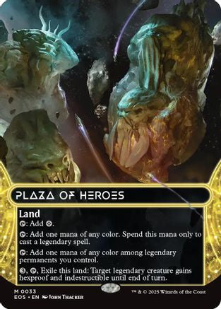 Plaza of Heroes (0033) (Borderless) [Edge of Eternities: Stellar Sights]