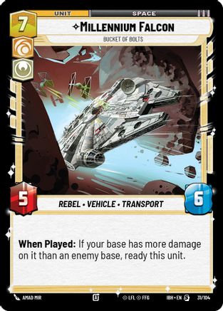 Millennium Falcon (31/104) - Bucket of Bolts (31/104) [Intro Battle: Hoth]