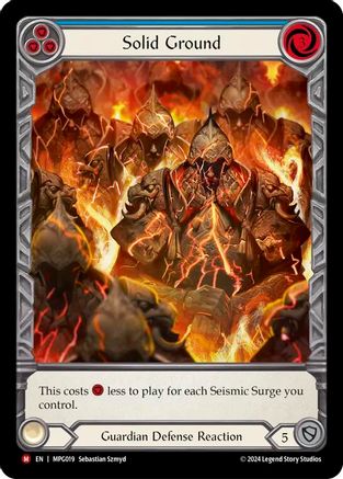 Solid Ground (Extended Art) [MPG019] (Mastery Pack Guardian)  Rainbow Foil