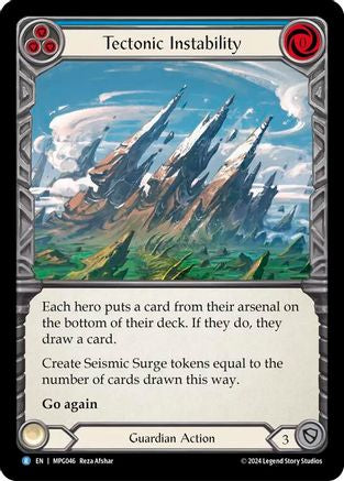 Tectonic Instability [MPG046] (Mastery Pack Guardian)  Rainbow Foil