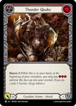 Thunder Quake (Red) [MPG088] (Mastery Pack Guardian)