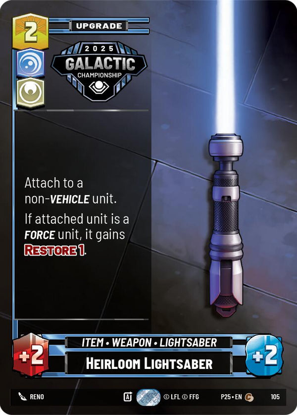 Heirloom Lightsaber (105) (105) [Organized Play Promos]