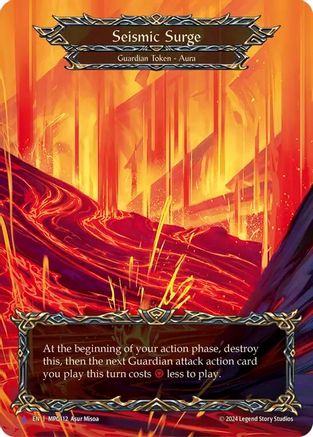 Seismic Surge (Lava) (Marvel) [MPG112] (Mastery Pack Guardian)  Cold Foil
