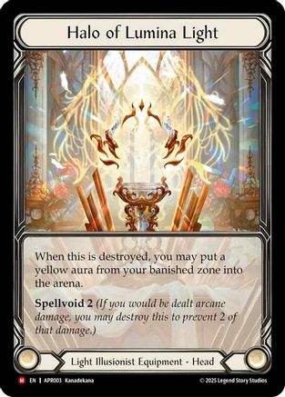 Halo of Lumina Light [APR003] (Armory Deck: Legends Prism)  Cold Foil