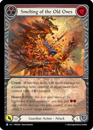 Smelting of the Old Ones (Extended Art) [MPG028] (Mastery Pack Guardian)  Rainbow Foil