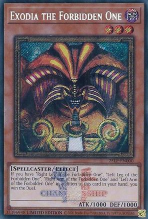 Exodia the Forbidden One (ESR) (25LP-EN000) - Limited Pack World Championship 2025 Limited