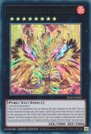 Garunix Eternity, Hyang of the Fire Kings (25LP-EN003) - Limited Pack World Championship 2025 Limited