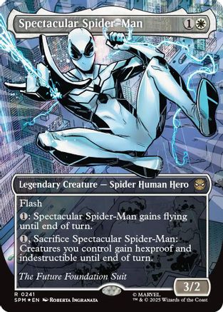 Spectacular Spider-Man (0241) (Borderless) (Textured Foil) [Marvel's Spider-Man]