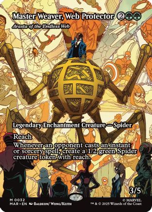 Master Weaver, Web Protector - Arasta of the Endless Web (Borderless) [Marvel Universe: Eternal-Legal]