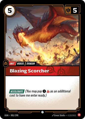 Blazing Scorcher  OGN #001/298 (Common) [Riftbound: Origins]