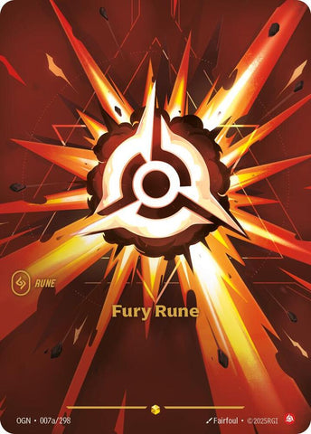 Fury Rune (Alternate Art) OGN #007a/298 [Riftbound: Origins]