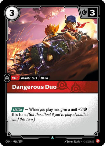 Dangerous Duo OGN #016/298 (Uncommon) [Riftbound: Origins]