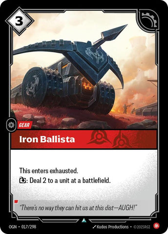 Iron Ballista OGN #017/298 (Uncommon) [Riftbound: Origins]