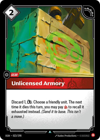 Unlicensed Armory OGN #023/298 (Uncommon) [Riftbound: Origins]