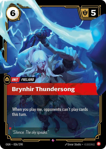 Brynhir Thundersong OGN #026/298 (Rare) [Riftbound: Origins]